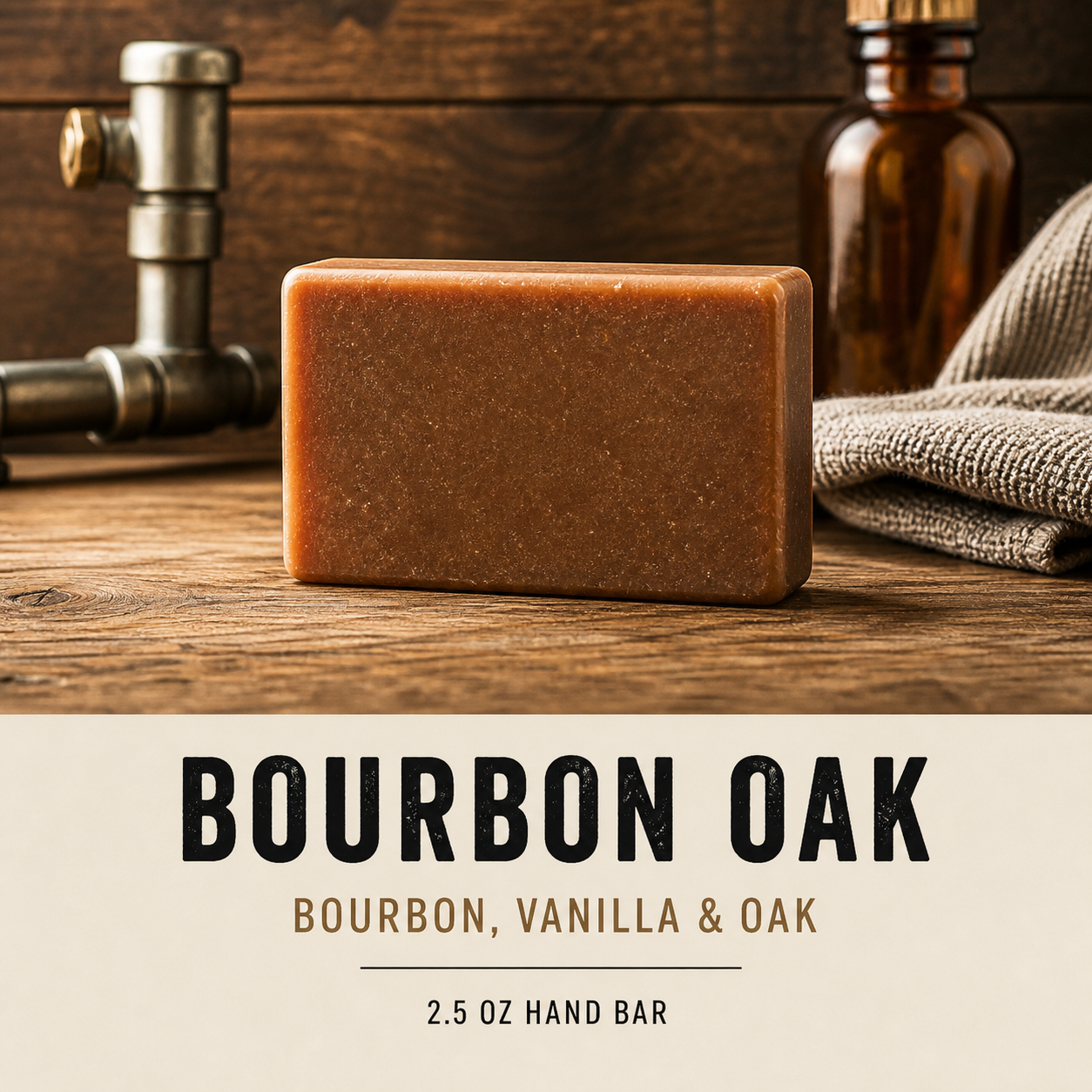 Bourbon Oak — 2.5 oz Hand Bar