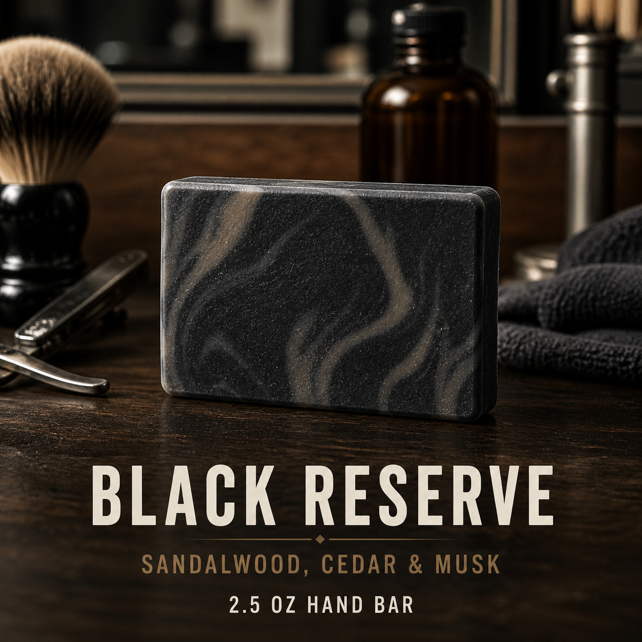 Black Reserve — 2.5 oz Hand Bar